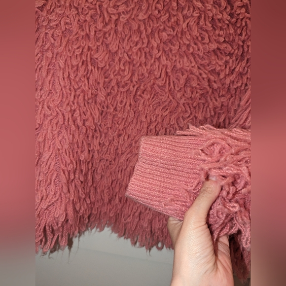 And Other Stories Pink Shaggy Wool-blend Knit Cardigan - Picture 12 of 16